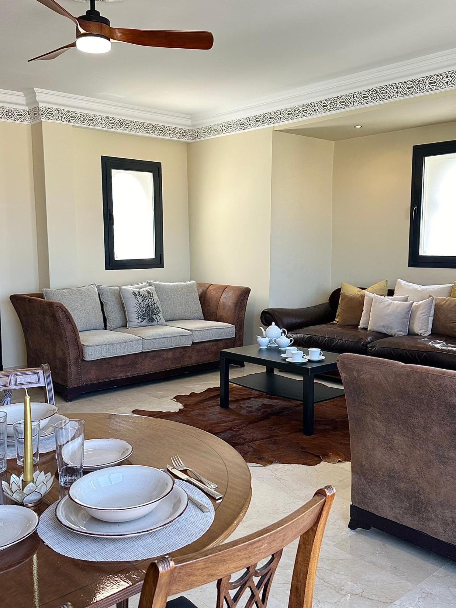 Prestige -vue -haut Standing - Piscines- A 5 Minute - Garage Privee - Acces Pmr Asilah